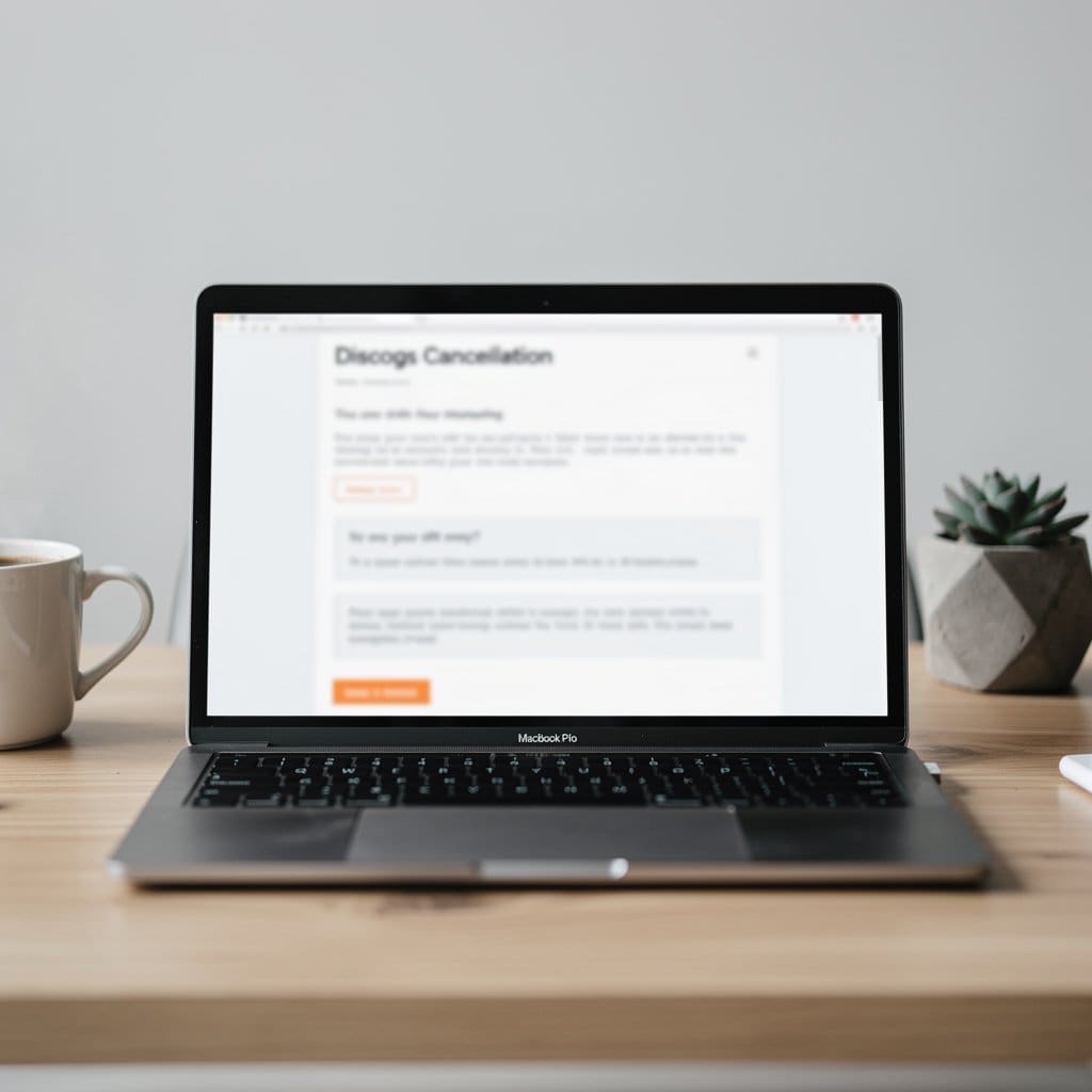 A professional message template on screen showing how to communicate a cancellation to a buyer, with emphasis on apology and alternatives