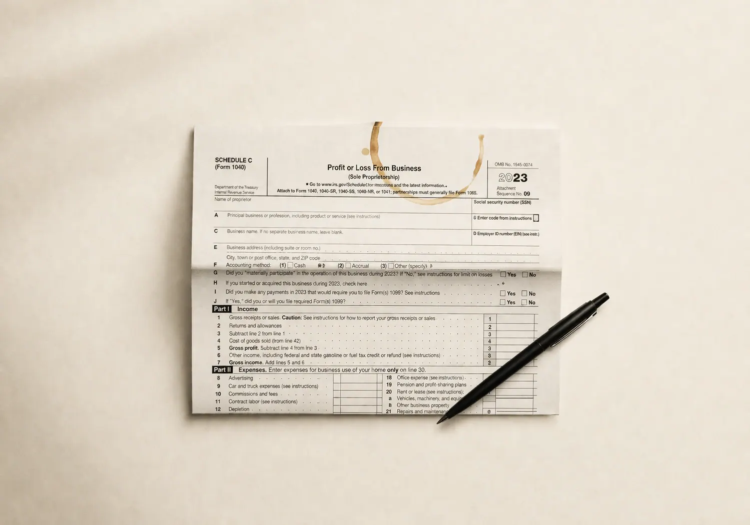 Instica in January — Schedule C export